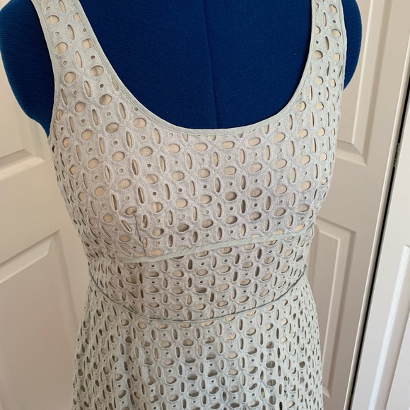 Pale blue eyelet lace dress from Loft - Picture 2 of 7